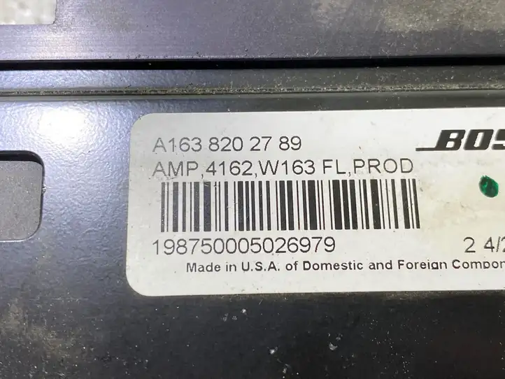 Mercedes-Benz ML W163 (1997 - 2005) A1638202789 Усилитель звука — фото 4