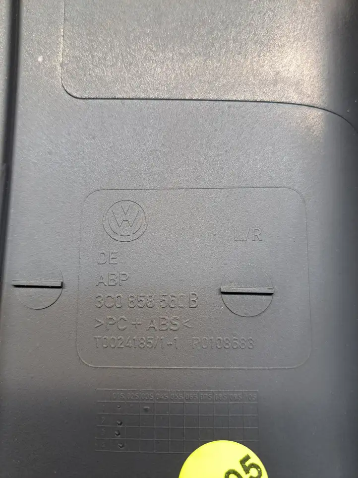 Volkswagen PASSAT B6 (2005 - 2010) 3C0858560B Обшивка рулевой колонки — фото 4