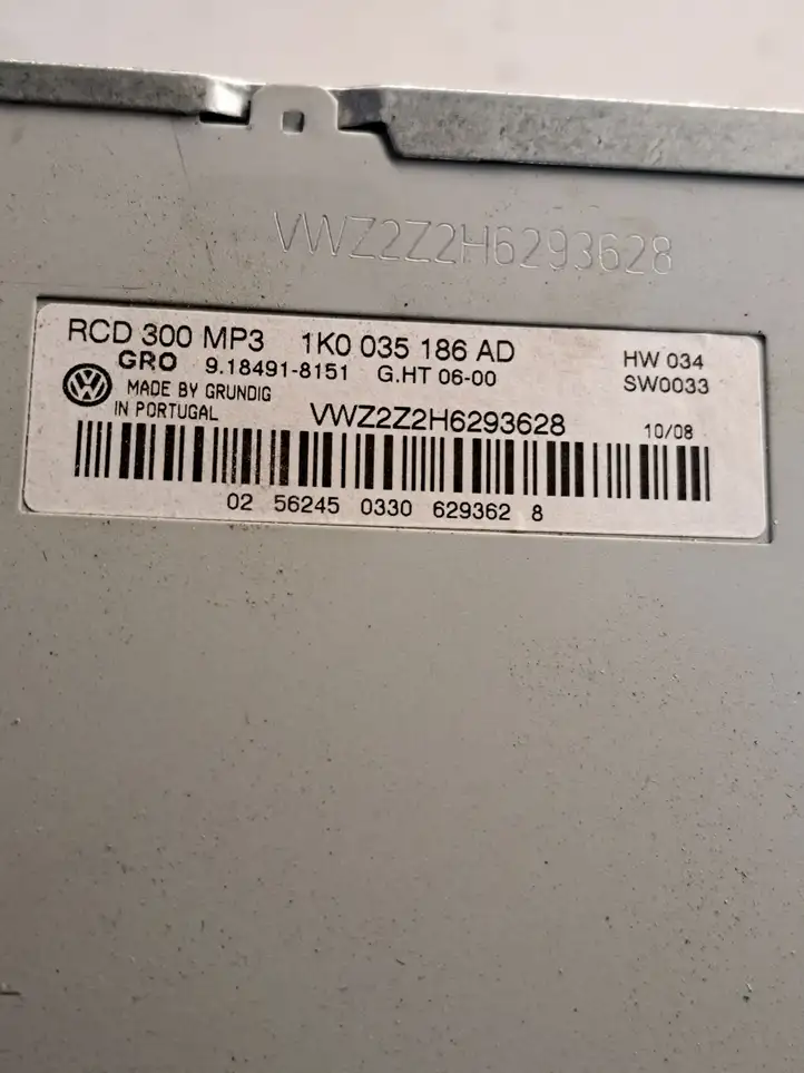 Volkswagen PASSAT B6 (2005 - 2010) 1K0035186AD Магнитола / мультимедийная система — фото 7