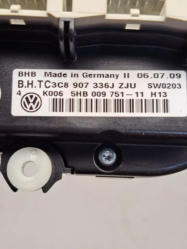 Volkswagen Golf VI (2009 - 2013) 3C8907336J Блок управления климат-контролем — фото 6