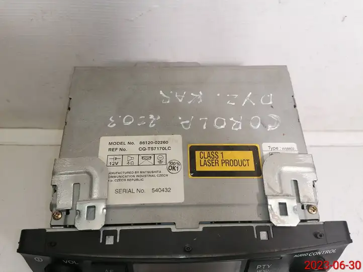 Toyota Corolla E120 E130 (2000 - 2004) MGCFA00042 CD/DVD чейнджер — фото 4