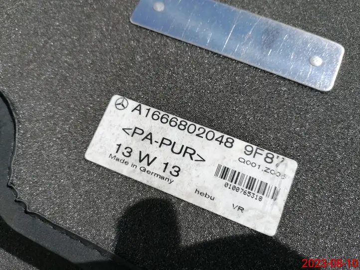 Mercedes-Benz GLS X166 (2015 - 2019) A1666840303 Задний коврик салона — фото 7
