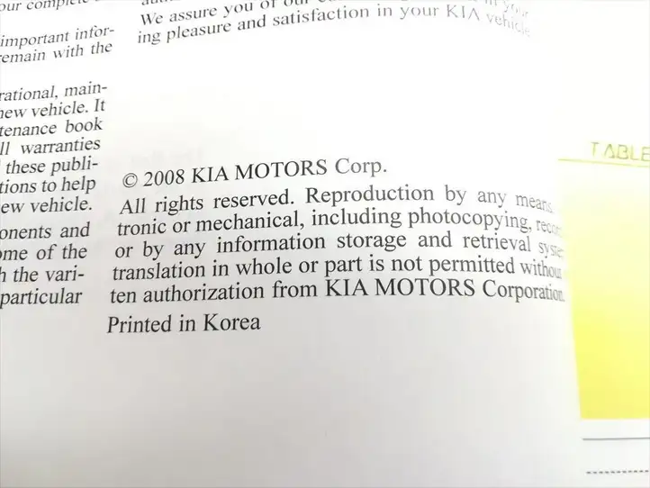 Kia Carens II (2006 - 2012) Сервисная книжка — фото 3