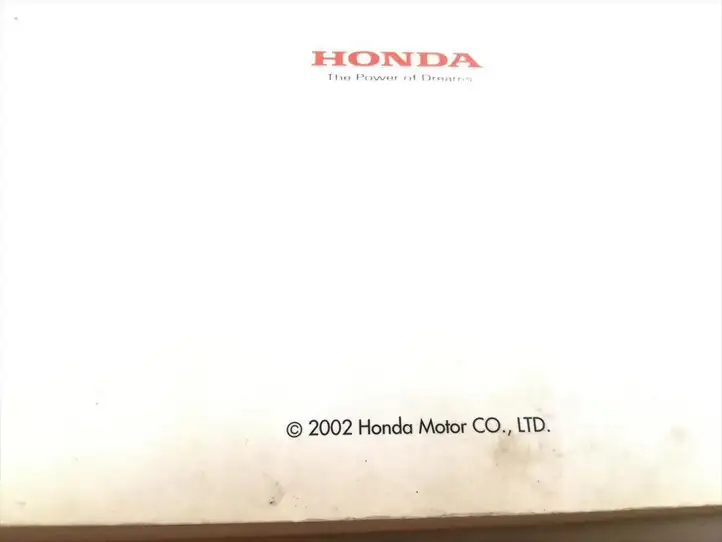 Honda CR-V (2001 - 2004) Сервисная книжка — фото 3