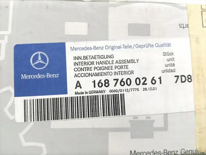 Mercedes-Benz A W168 (1997 - 2004) A1687600261 Внутренняя ручка двери — фото 5