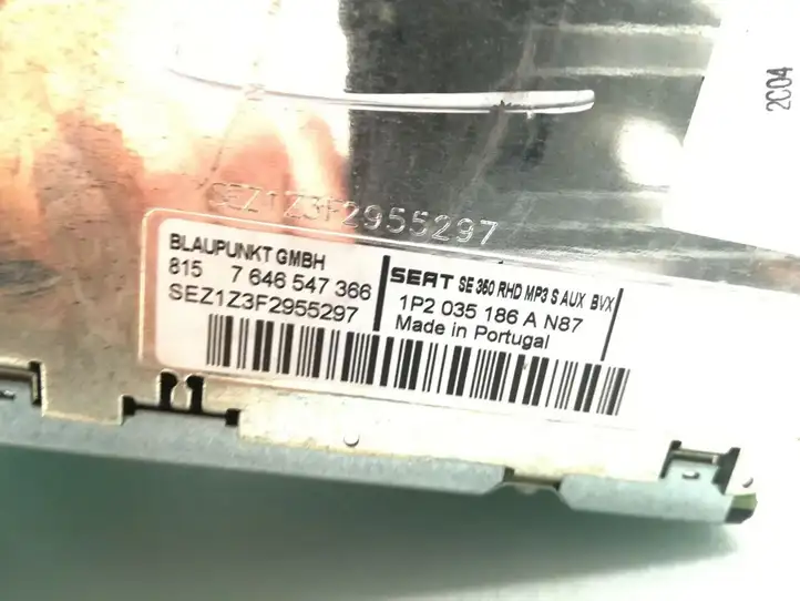 Seat Leon (1P) (2005 - 2012) 1P2035186A Магнитола / мультимедийная система — фото 5