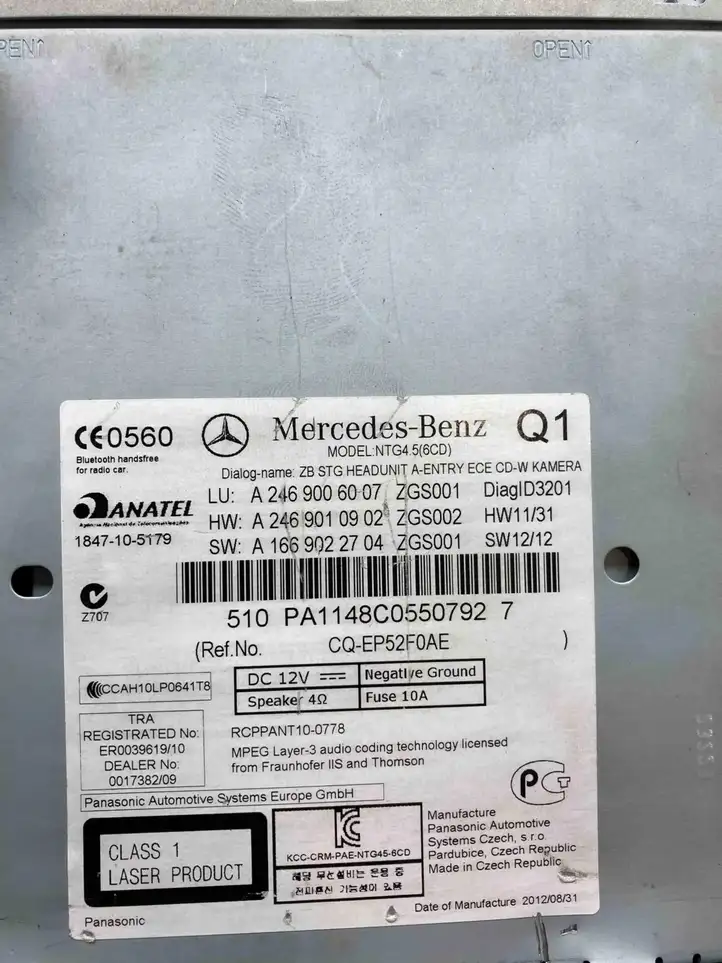 Mercedes-Benz B-class W246 (2011 - 2014) A2469006007 Магнитола / мультимедийная система — фото 5