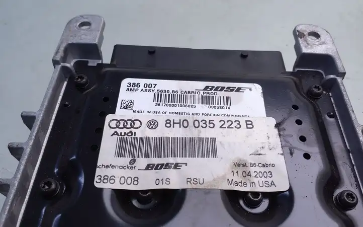 Audi A4 S4 B6 8E 8H (2000 - 2006) 8H0035223B Усилитель звука — фото 4