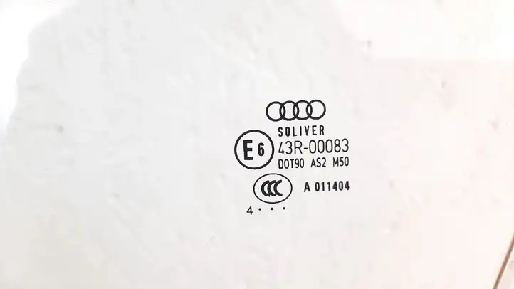 Audi A6 S6 C6 4F (2004 - 2008) Стекло передней двери — фото 2