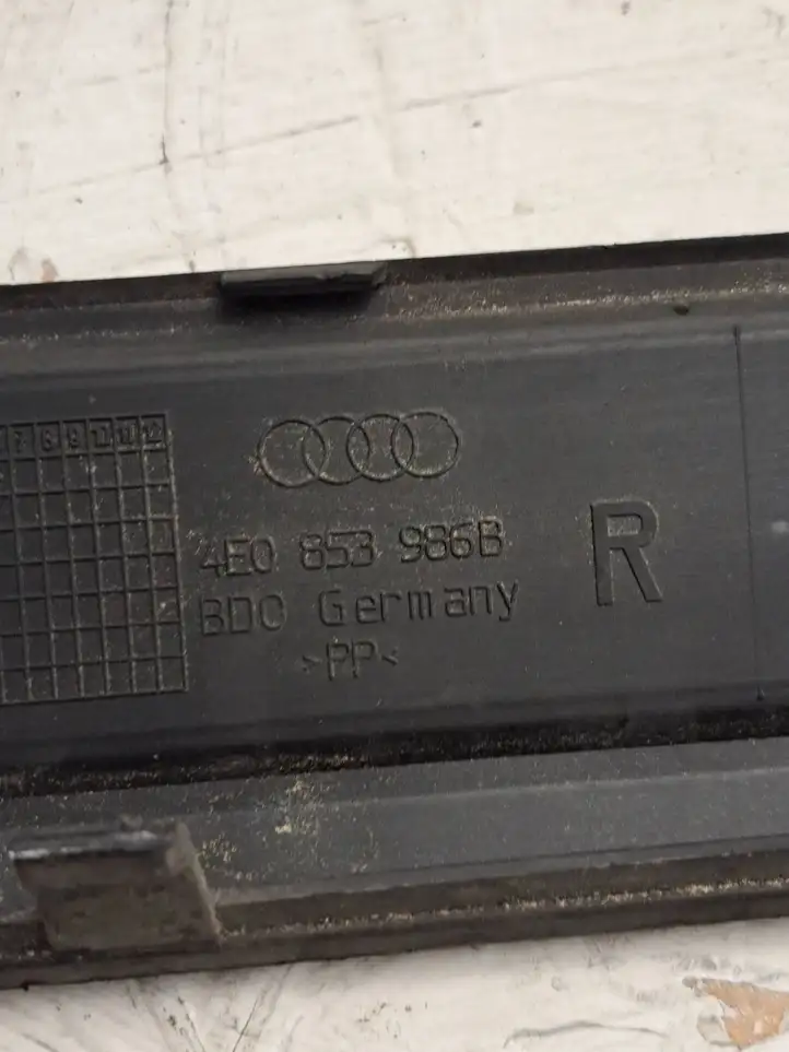 Audi A8 S8 D3 4E (2002 - 2005) 4E0853986B Внутренняя отделка переднего порога — фото 5