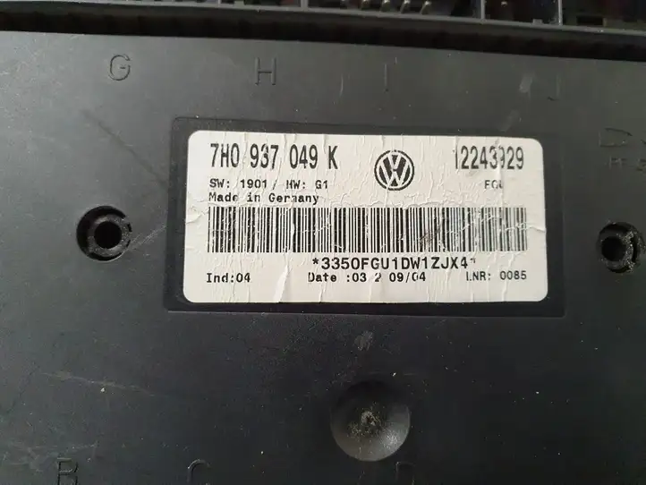 Volkswagen Multivan T5 (2003 - 2015) 7H0937049K Модуль комфорта — фото 3