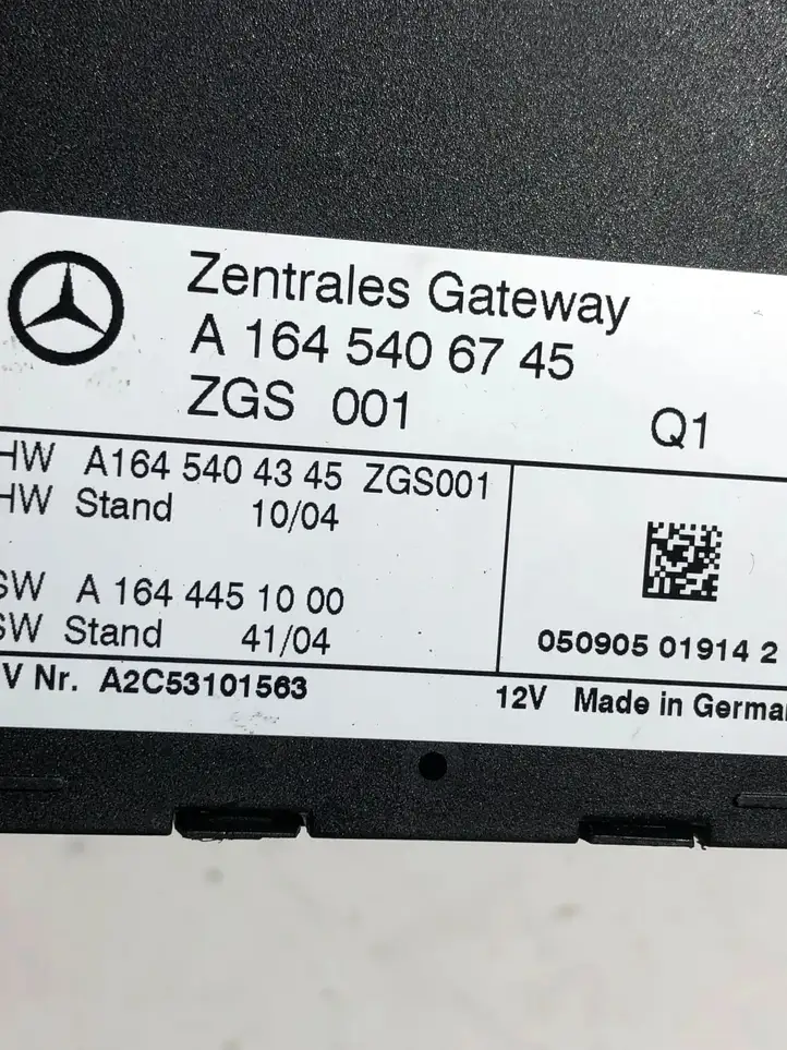 Mercedes-Benz ML W164 (2005 - 2011) A1645406745 Модуль Gateway — фото 3