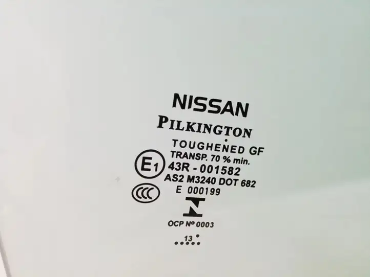Nissan Qashqai (2013 - 2017) Стекло передней двери — фото 2