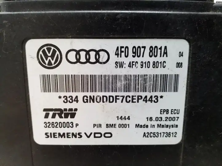 Audi A6 S6 C6 4F (2008 - 2011) 4F0907801A Прочие блоки управления — фото 3