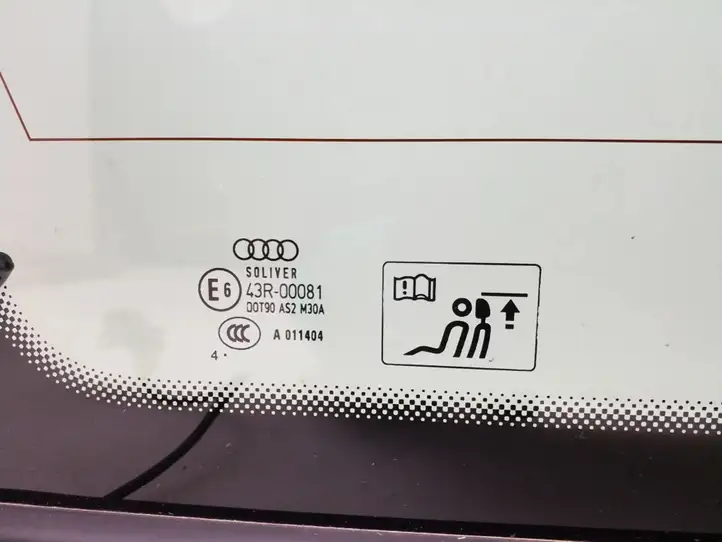 Audi A4 S4 B8 8K (2007 - 2011) Заднее боковое стекло — фото 2
