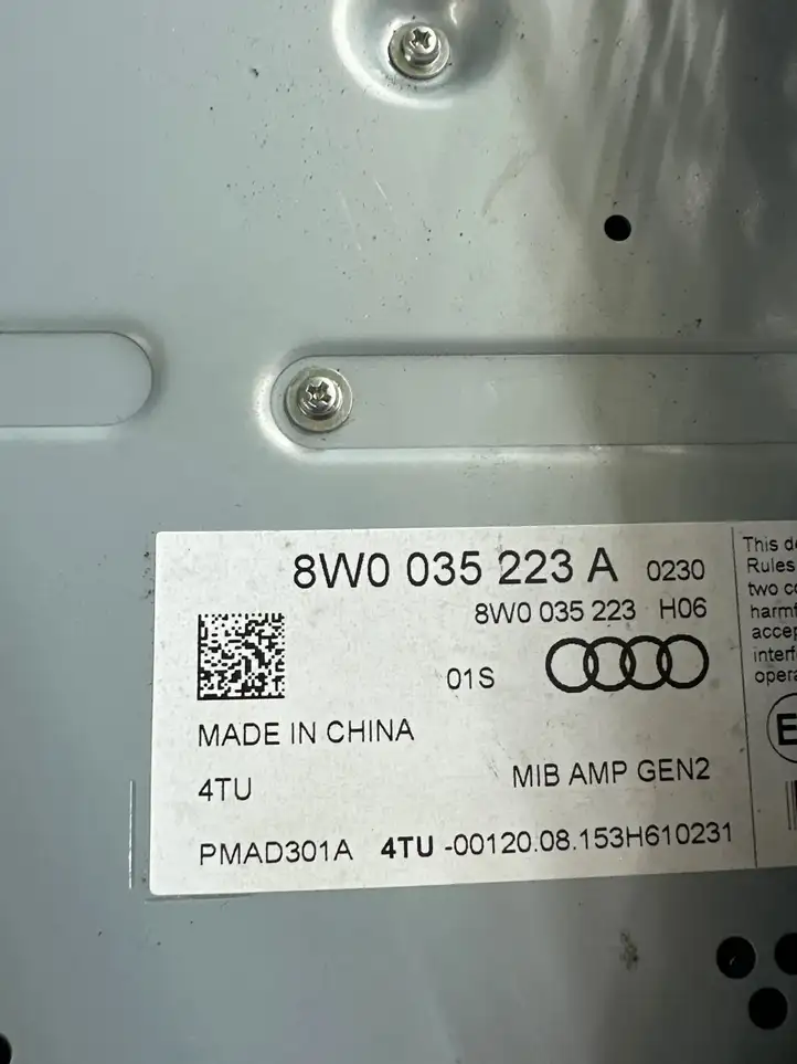 Audi A4 S4 B9 (2015 - 2019) 8W0035223A Комплект аудиосистемы — фото 5