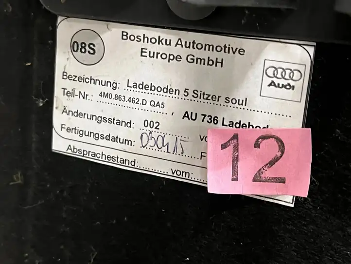 Audi Q7 4M (2015 - ) 4M0863462D Пол багажника — фото 7