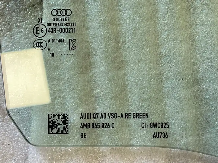 Audi Q7 4M (2015 - ) 4M0845026C Стекло задней двери — фото 5
