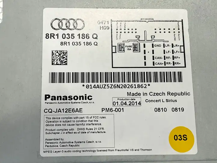 Audi Q5 SQ5 (2012 - 2017) 8R1035186Q Магнитола / мультимедийная система — фото 6