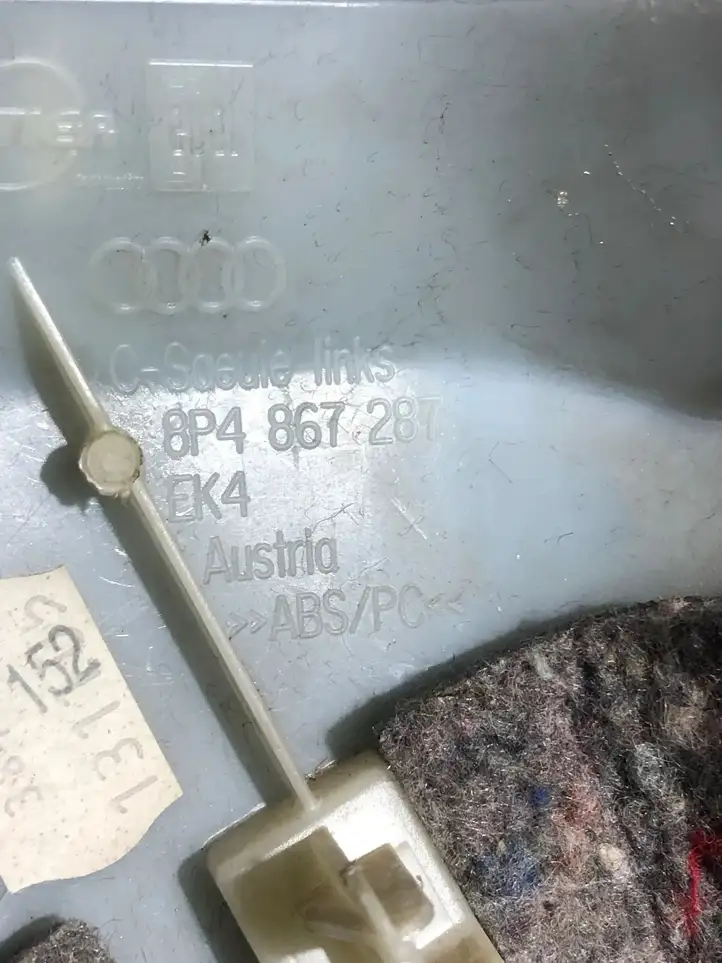 Audi A3/S3 8P (2004 - 2008) 8P4867287 Обшивка стойки C — фото 3