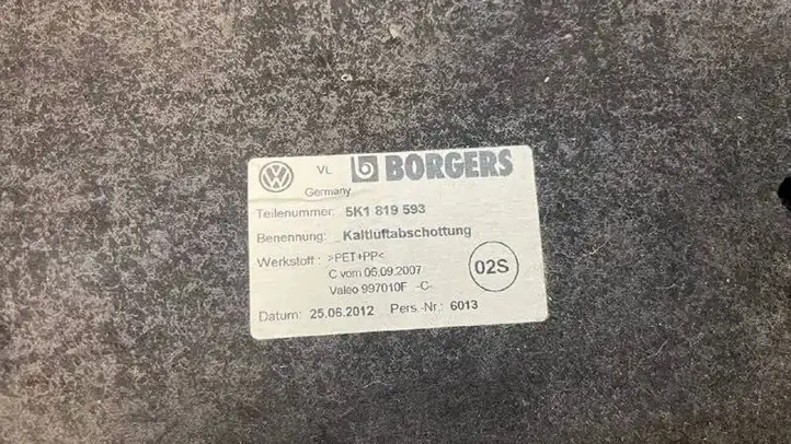 Volkswagen Jetta VI (2011 - 2018) 5K1819593 Прочие детали салона — фото 3