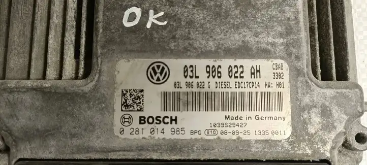 Volkswagen Golf VI (2009 - 2013) 03L906022AH Блок управления двигателем (ЭБУ) — фото 5