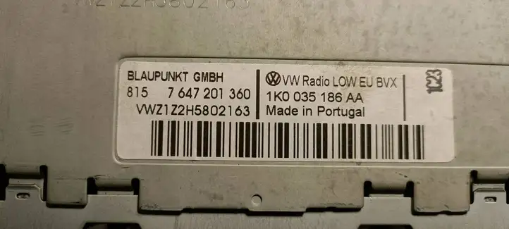 Volkswagen Golf VI (2009 - 2013) 1K0035186AA Магнитола / мультимедийная система — фото 7