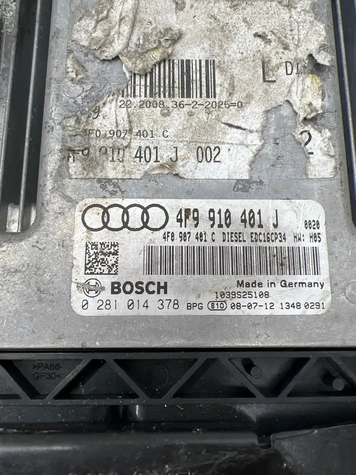 Audi A6 Allroad C6 (2006 - 2008) 4F0907401C Блок управления двигателем (ЭБУ) — фото 1