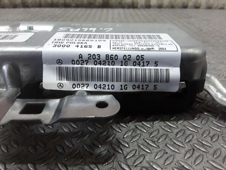 Mercedes-Benz C W203 (2000 - 2007)  A2038600205 Подушка безопастности задней двери