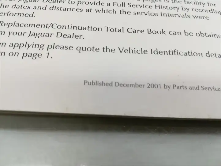 Jaguar X-Type (2001 - 2008) Сервисная книжка — фото 3