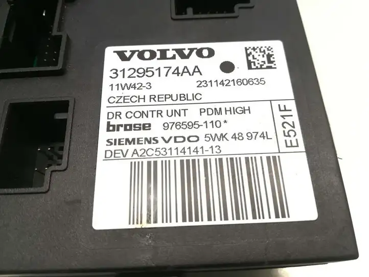 Volvo V50 (2008 - 2012) 31295174AA Стеклоподъемник передней двери — фото 5