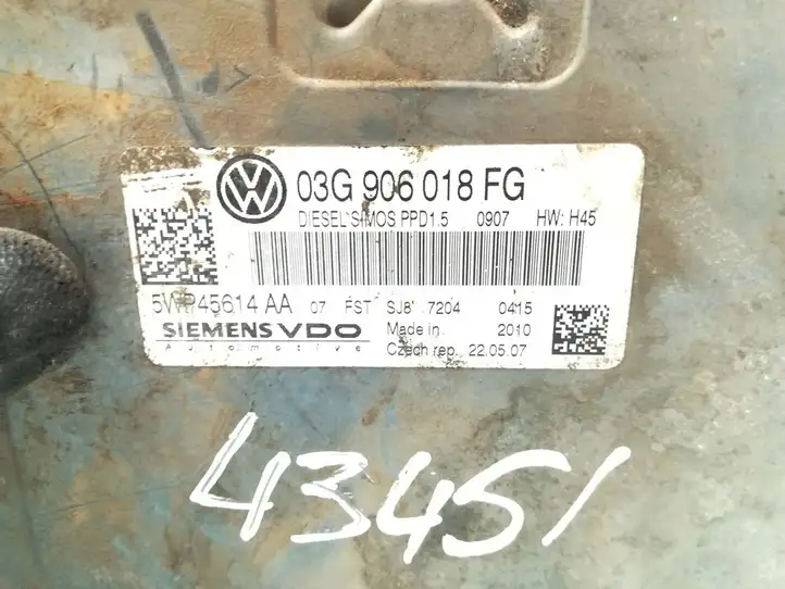 Volkswagen PASSAT B6 (2005 - 2010) 03G906018FG Блок управления двигателем (ЭБУ) — фото 5