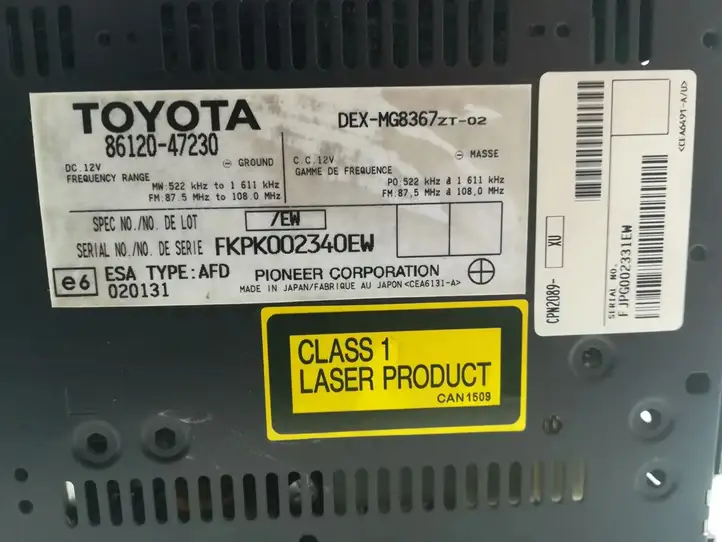 Toyota Prius (XW20) (2003 - 2009) 86120-47230 Магнитола / мультимедийная система — фото 5