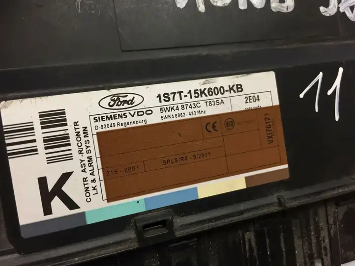 Ford Mondeo Mk III (2000 - 2007) 1S7T15K600KB Модуль комфорта — фото 3
