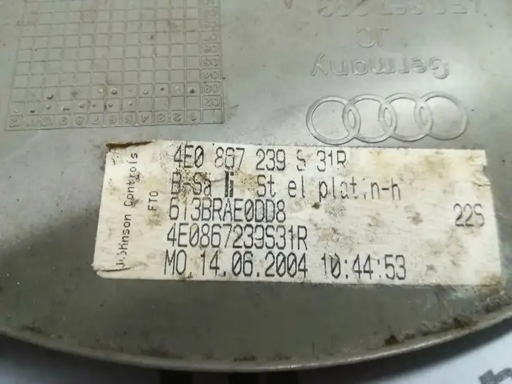 Audi A8 S8 D3 4E (2005 - 2007) 4E0867239S Верхняя обшивка стойки B — фото 3