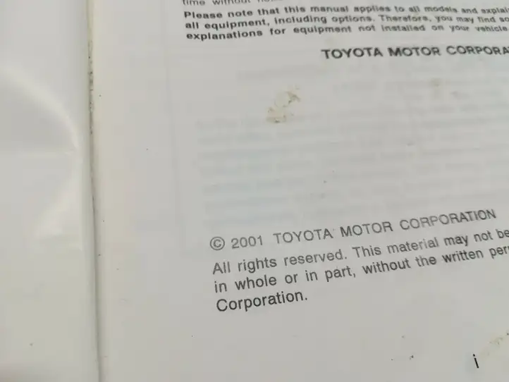 Toyota Corolla E120 E130 (2000 - 2004) Сервисная книжка — фото 3