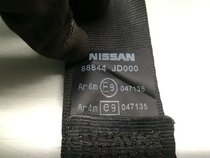 Nissan Qashqai (2010 - 2013) 88844-JD000 Задний ремень безопасности — фото 5