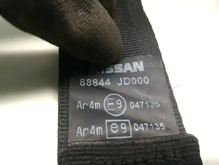 Nissan Qashqai (2010 - 2013) 88844-JD000 Задний ремень безопасности — фото 5
