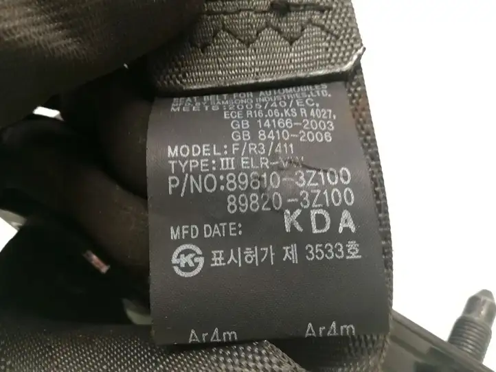 Hyundai i40 (2015 - ) 89810-3Z100 Задний ремень безопасности — фото 5