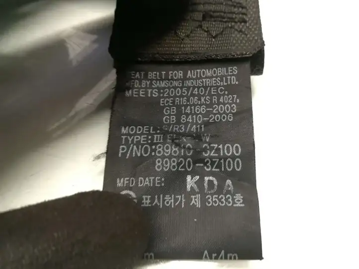 Hyundai i40 (2015 - ) 89810-3Z100 Задний ремень безопасности — фото 5