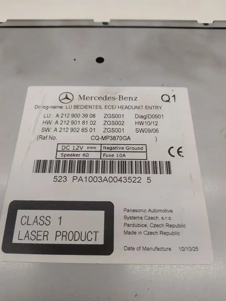 Mercedes-Benz E C207 W207 (2009 - 2017) A2129003908 Магнитола / мультимедийная система — фото 8