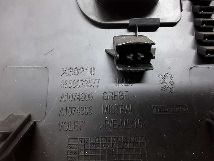 Peugeot 207 (2006 - 2009)  9650073577 Крышка ящика предохранителей