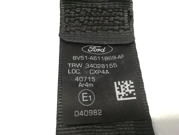 Ford Fiesta (2009 - 2012) 8V51-A611B69-AF Задний ремень безопасности — фото 5