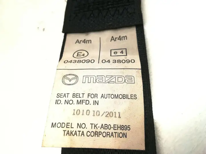 Mazda 3 II (2011 - 2013) TK-AB0-EH895 Задний ремень безопасности — фото 5