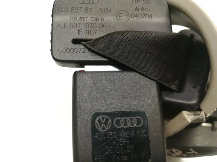 Audi Q7 4L (2005 - 2009) 4L0857811 Задний ремень безопасности — фото 5
