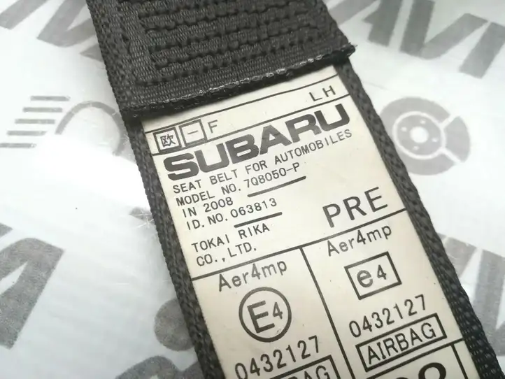 Subaru Outback (2007 - 2009) 7Q8050P Передний ремень безопасности — фото 4