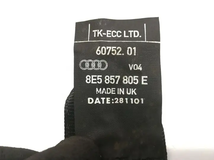 Audi A4 S4 B6 8E 8H (2000 - 2006) 8E5857805E Задний ремень безопасности — фото 5