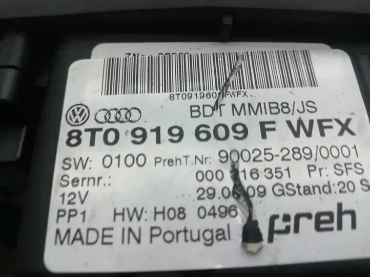 Audi A5 8T 8F (2007 - 2011) 8T0919609FWFX Контроллер мультимедийной системы — фото 6