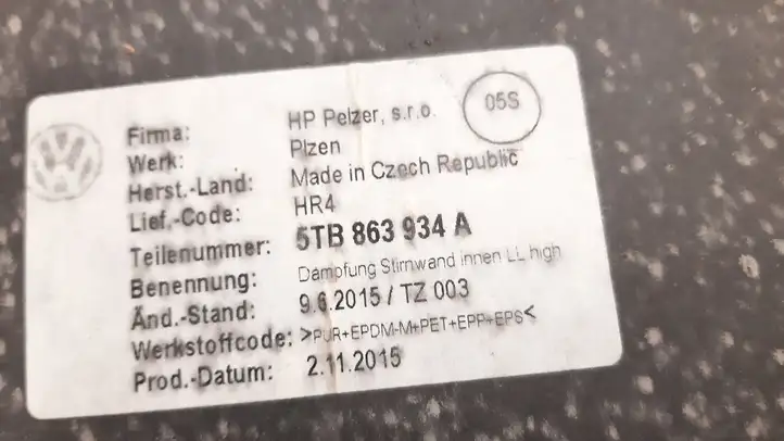 Volkswagen Touran III (2016 - ) 5TB863934A Прочие детали салона — фото 9