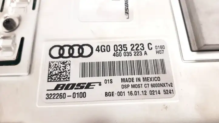 Audi A6 C7 (2011 - 2014) 4G0035223C Усилитель звука — фото 7